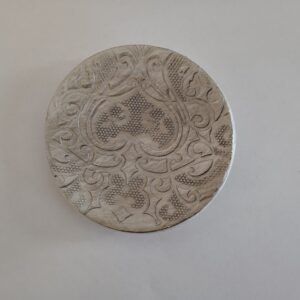 Porte bougie argenté