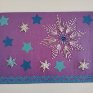 Carte de vœux flocons