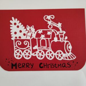 Carte de vœux train