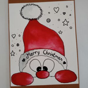 carte de vœux bonhomme